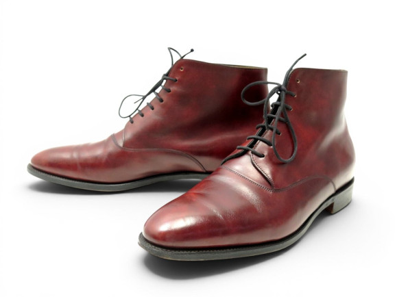 chaussures bottines john lobb fern 8.5e 42.5 cuir