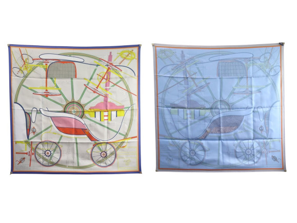 foulard hermes double face petit duc h902773s c