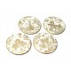 NEUF LOT 4 DESSOUS DE VERRE TIFFANY NEW YORK CITY EN PORCELAINE COASTER SET 425€