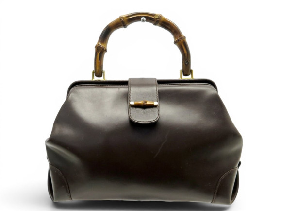 sac a main gucci doctor bag bamboo 406 cuir
