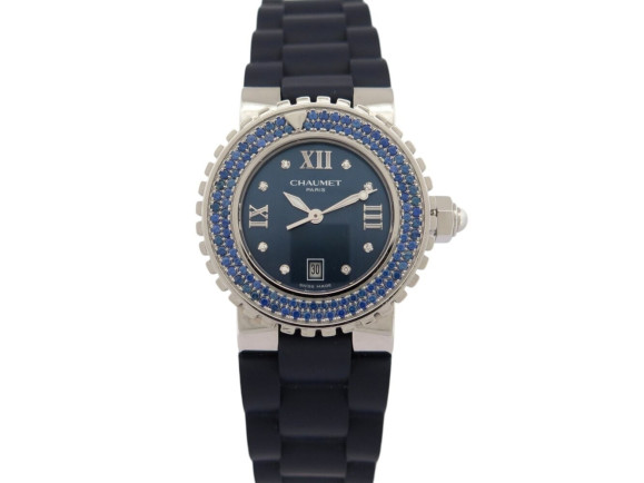 montre chaumet class one 622 33mm en acier saphirs
