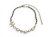 collier chanel logo cc matelasse strass 35 49 cm