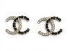  boucles d'oreilles chanel logo cc chaine