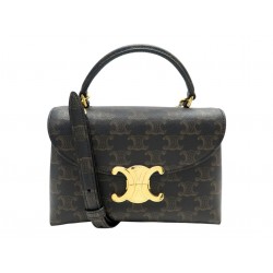 NEUF SAC A MAIN CELINE NINO TEEN TOILE TRIOMPHE 118112FRH BANDOULIERE BAG 2300€