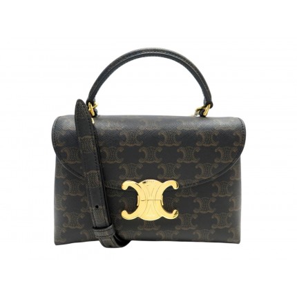 NEUF SAC A MAIN CELINE NINO TEEN TOILE TRIOMPHE 118112FRH BANDOULIERE BAG 2300€