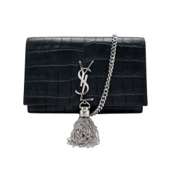 SAC POCHETTE SAINT LAURENT KATE WALLET CHAIN AVEC POMPON 452159 WOC BAG 1250€