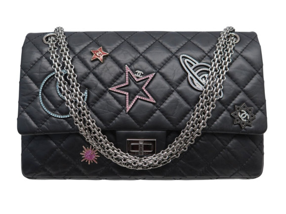 NEUF SAC A MAIN CHANEL GRAND 2.55 SPACE CHARMS CUIR MATELASSE BANDOULIERE 11300€