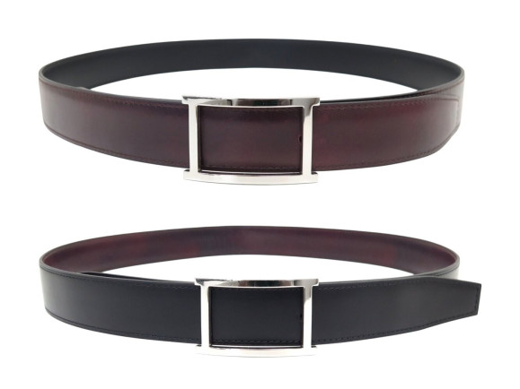 ceinture jm weston vice versa en cuir reversible 105