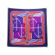 NEUF FOULARD HERMES QUADRIGE PIERRE PERON CARRE 90 SOIE MULTICOLORE SCARF 580€