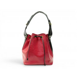 VINTAGE SAC A MAIN LOUIS VUITTON NOE PM SEAU EN CUIR EPI ROUGE & NOIR BAG 1500€