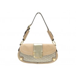 SAC A MAIN DOLCE & GABBANA POCHETTE EPAULE CUIR & TOILE MONOGRAMME HANDBAG PURSE