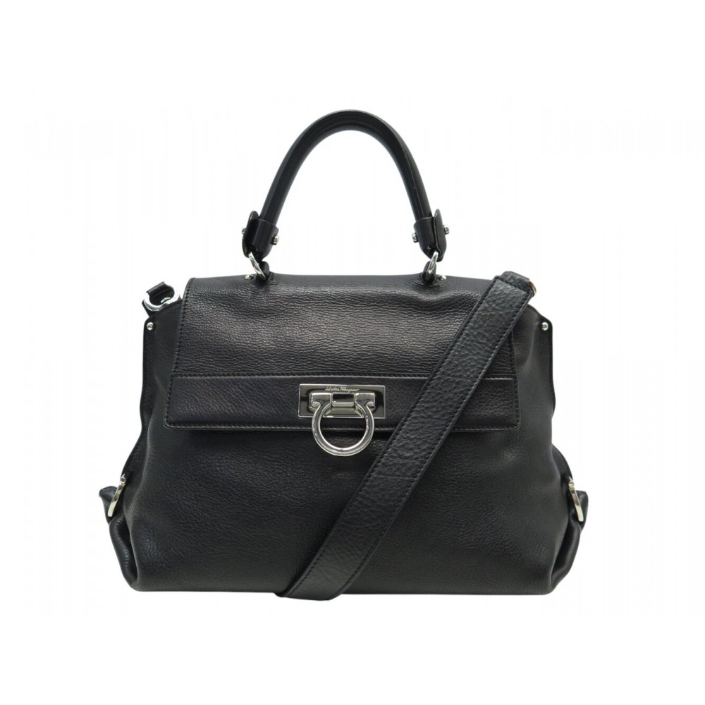NEUF SAC A MAIN SALVATORE FERRAGAMO SOFIA M 21A896/07 BANDOULIERE CUIR BAG 2450€