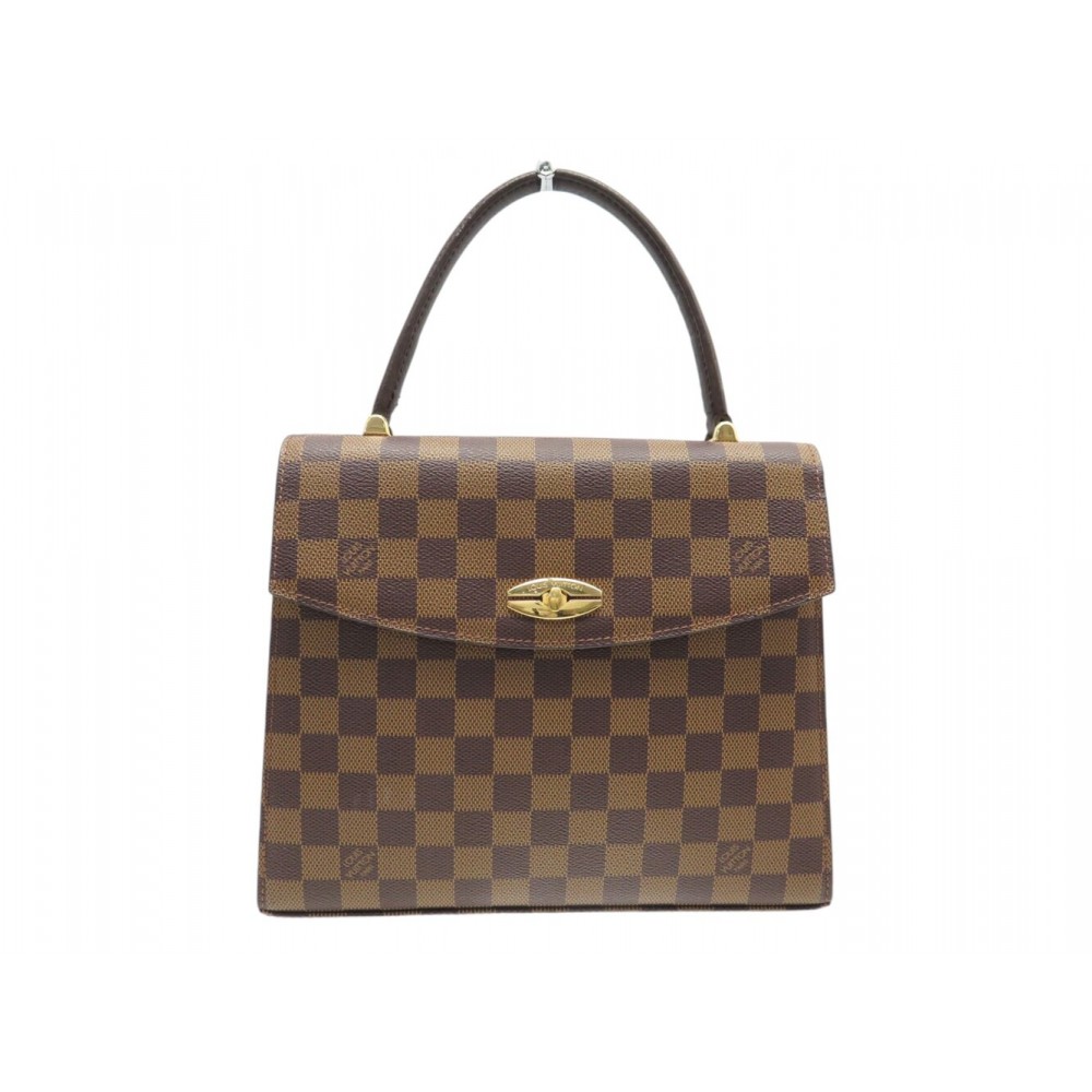 VINTAGE SAC A MAIN LOUIS VUITTON MALESHERBES DAMIER EBENE N51379 HAND BAG 1800€