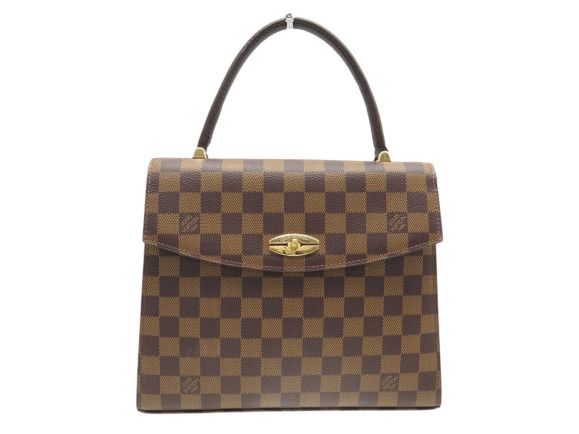 VINTAGE SAC A MAIN LOUIS VUITTON MALESHERBES DAMIER EBENE N51379 HAND BAG 1800€
