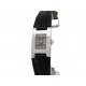 MONTRE CHAUMET KHESIS INDEX DIAMANTS 30MM ACIER CUIR QUARTZ DIAMONDS LADY WATCH