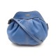 NEUF SAC A MAIN LANCEL POCHETTE GOUSSET BANDOULIERE EN CUIR BLEU BAG PURSE 395€