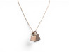 NEUF COLLIER HERMES PENDENTIF O'KELLY PM H078852CD18 EN CUIR ETOUPE NECKLACE NEW