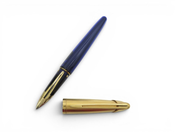STYLO PLUME WATERMAN EDSON GT EN RESINE SAPHIR BLEUE BLUE SAPPHIRE FOUNTAIN PEN