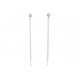 NEUF BOUCLES OREILLES GIGI CLOZEAU DANSANTES CLASSIQUE OR BLANC 18K OPALE 510€