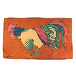 SERVIETTE DE BAIN HERMES COQ DRAP DE PLAGE 150CM COTON ORANGE BEACH TOWEL 610€