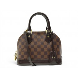 SAC A MAIN LOUIS VUITTON ALMA BB N40606 TOILE DAMIER EBENE BANDOULIERE BAG 1600€