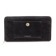 NEUF PORTEFEUILLE VANESSA BRUNO ECLIPSE CUIR VACHETTE NOIR MONNAIE BILLFOLD 210€