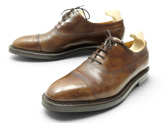 chaussures john lobb weir richelieu 8.5e 42.5 cuir