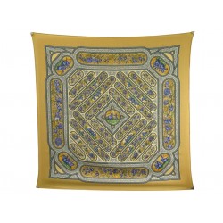 FOULARD HERMES QALAMDAN CATH. BASCHET CARRE 90 EN CACHEMIRE ET SOIE SCARF 895€