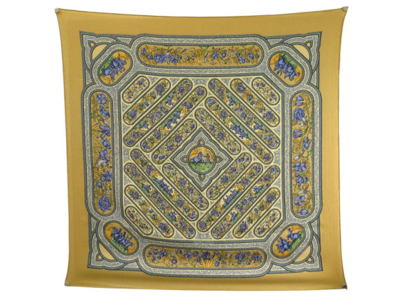 foulard hermes qalamdan cath. baschet carre 90 en