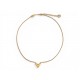 COLLIER LOUIS VUITTON ESSENTIAL V M61083 43-48CM METAL DORE GOLDEN NECKLACE 430€