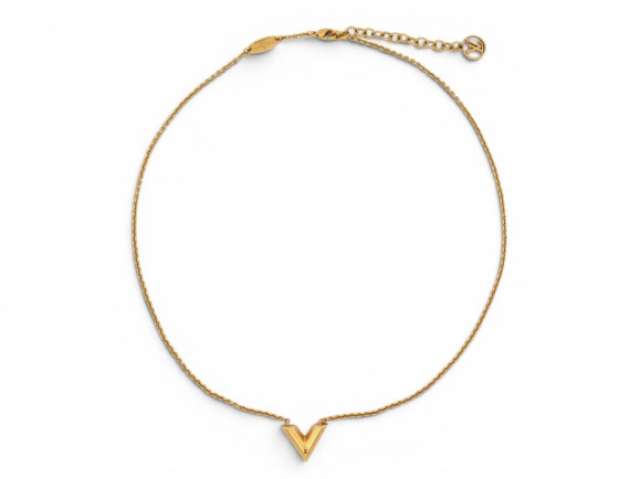 collier louis vuitton essential v m61083 43 48cm metal