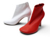 chaussures celine bottines glove 38.5 en cuir bicolore