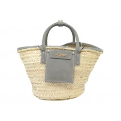 SAC A MAIN JACQUEMUS LE PANIER SOLI M 223BA045 RAPHIA ET DAIM TOTE HAND BAG 450€