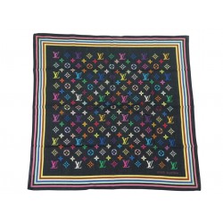 FOULARD LOUIS VUITTON X MURAKAMI MONOGRAM MULTICOLORE CARRE 55 M9620 COTON SCARF