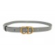 CEINTURE CHRISTIAN DIOR 30 MONTAIGNE T85 EN CUIR GRIS GREY LEATHER BELT 590€