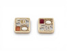  boucles d'oreilles chanel logo cc carre num 5