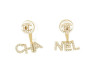  boucles d'oreilles chanel pendantes logo cc cha
