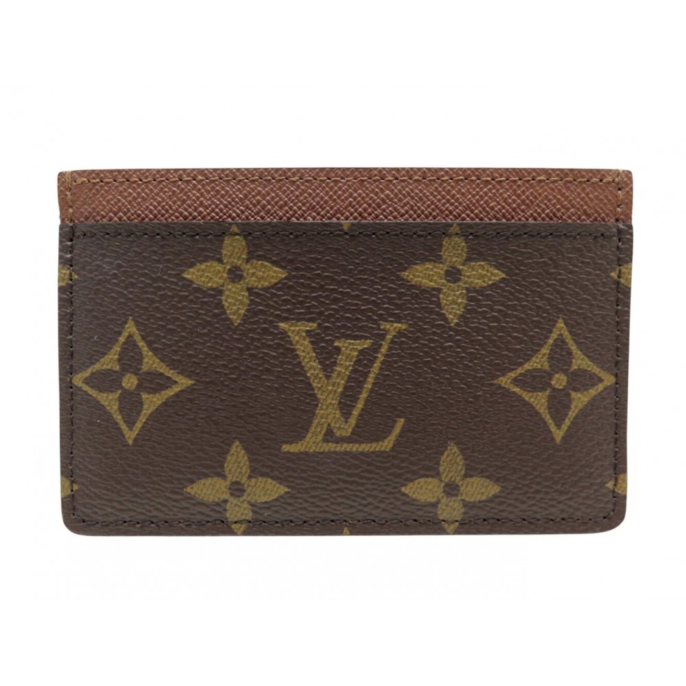 NEUF PORTE CARTES LOUIS VUITTON SIMPLE TOILE MONOGRAM LV M61733 CARD HOLDER 215€