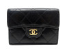 portefeuille chanel classique timeless en cuir noir