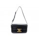 SAC A MAIN CELINE CLAUDE 194143 POCHETTE CUIR VEAU BRILLANT NOIR HAND BAG 2450€