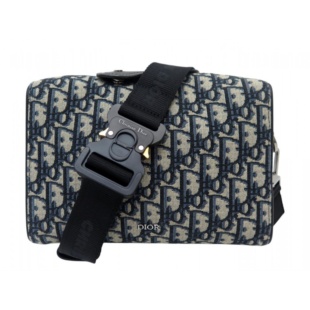 NEUF SAC A MAIN POCHETTE DIOR LINGOT POUCH JACQUARD OBLIQUE 1ADP0026YKY 2500€