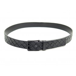 CEINTURE BOTTEGA VENETA INTRECCIATO 609182V4KF18984 T105 EN CUIR NOIR BELT 550€