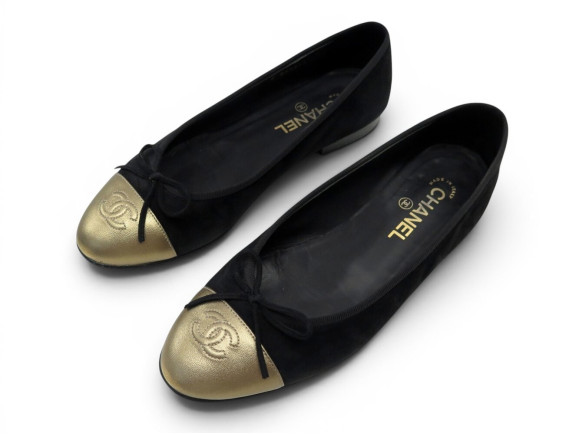 chaussures chanel ballerines logo cc g02819 40