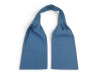 foulard hermes lavalliere motif h en soie bleue