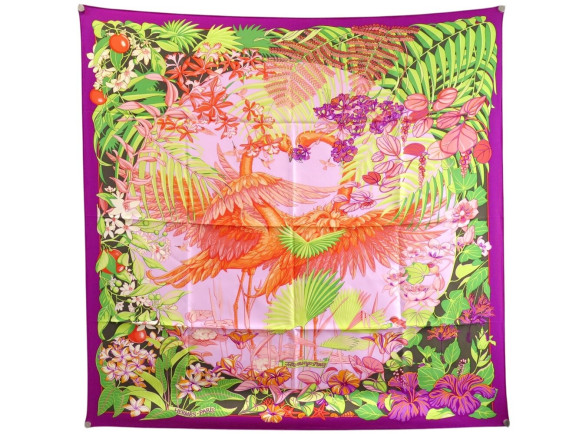 foulard hermes flamingo party laurence toutsy