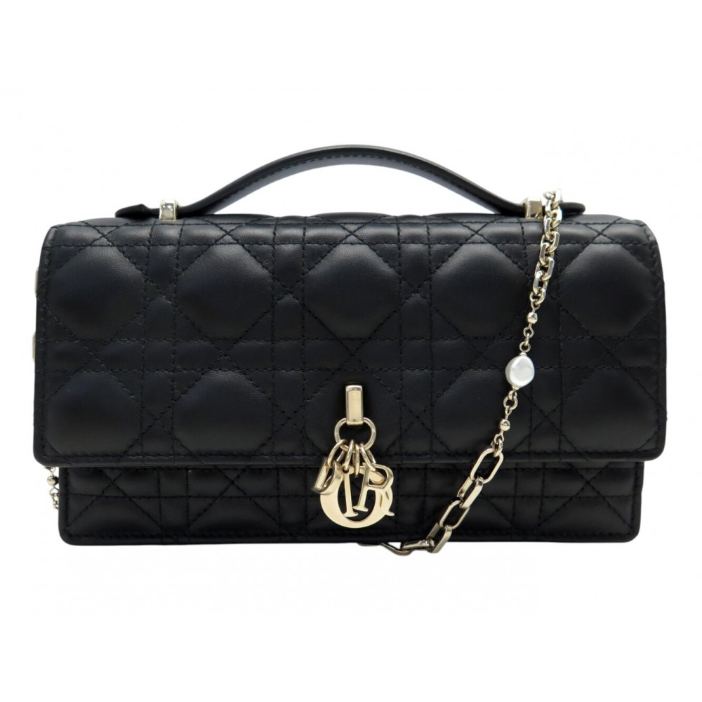 SAC A MAIN CHRISTIAN MY DIOR MINI S0980ONMJ CUIR CANNAGE BANDOULIERE BAG 2600€