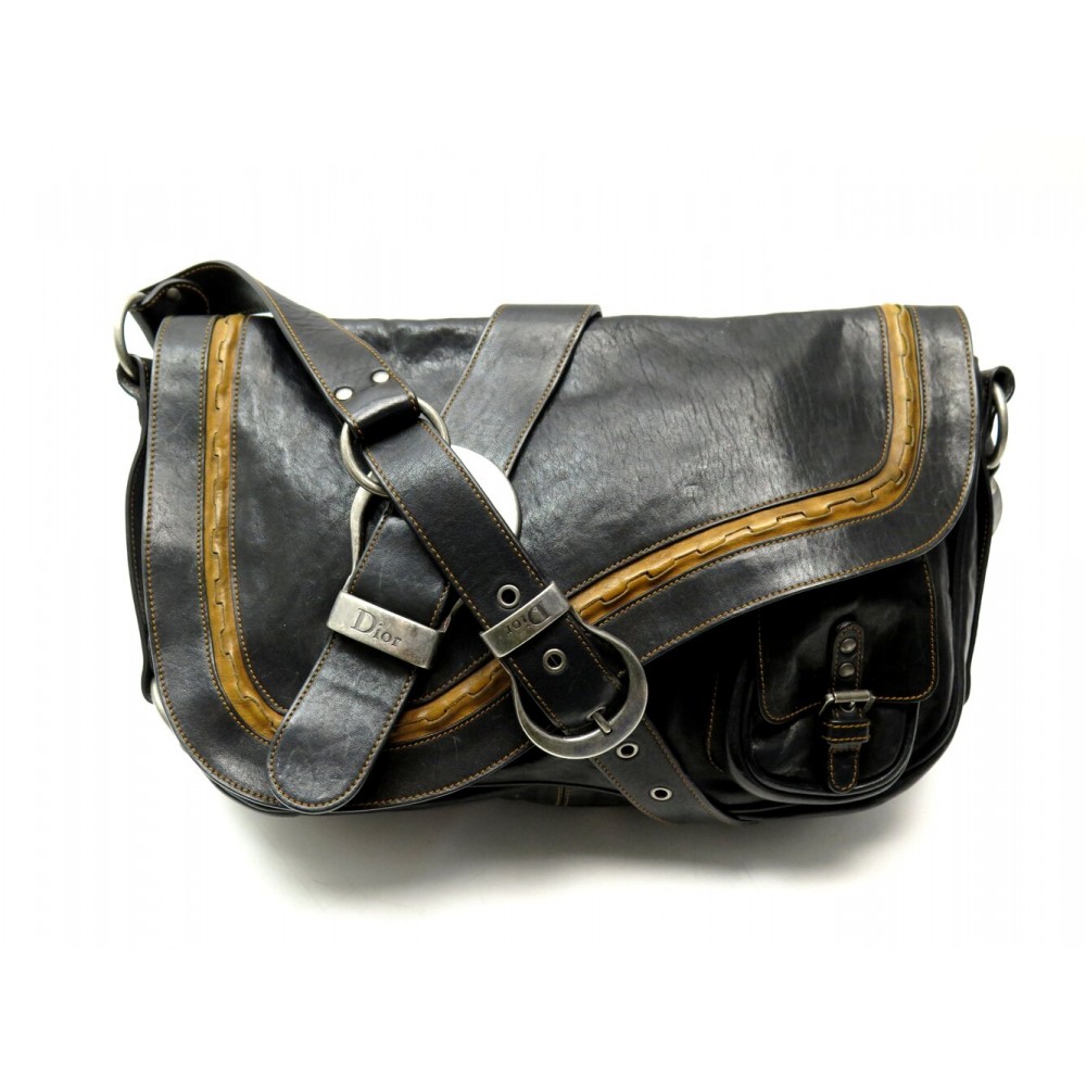 SAC A MAIN CHRISTIAN DIOR GAUCHO LARGE DOUBLE SADDLE 2007 GALLIANO PURSE 3000€