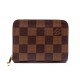 PORTE-MONNAIE LOUIS VUITTON ZIPPY N63070 EN TOILE DAMIER EBENE CARTE WALLET 420€