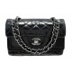 SAC A MAIN CHANEL MINI CLASSIQUE DOUBLE RABAT EN CUIR NOIR MATELASSE PURSE 5050€