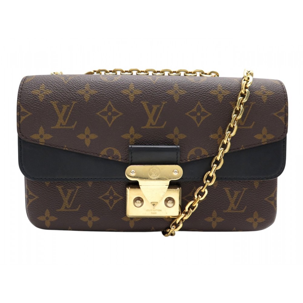 SAC A MAIN LOUIS VUITTON MARCEAU M46126 EN TOILE MONOGRAM & CUIR NOIR BAG 2700€